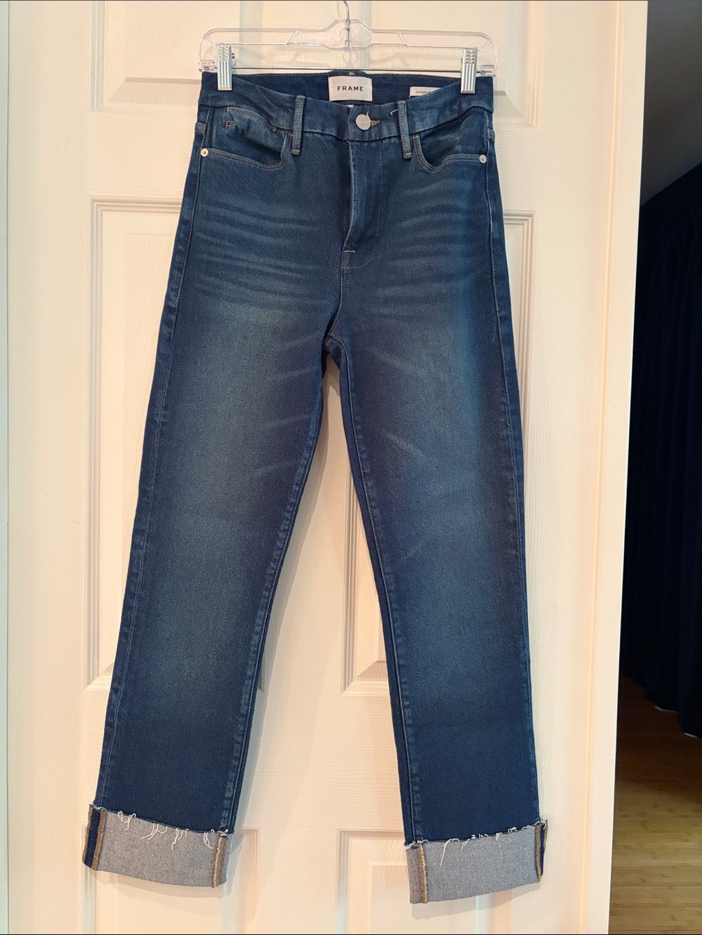 Frame Denim Le Super High Straight Ankle Jeans